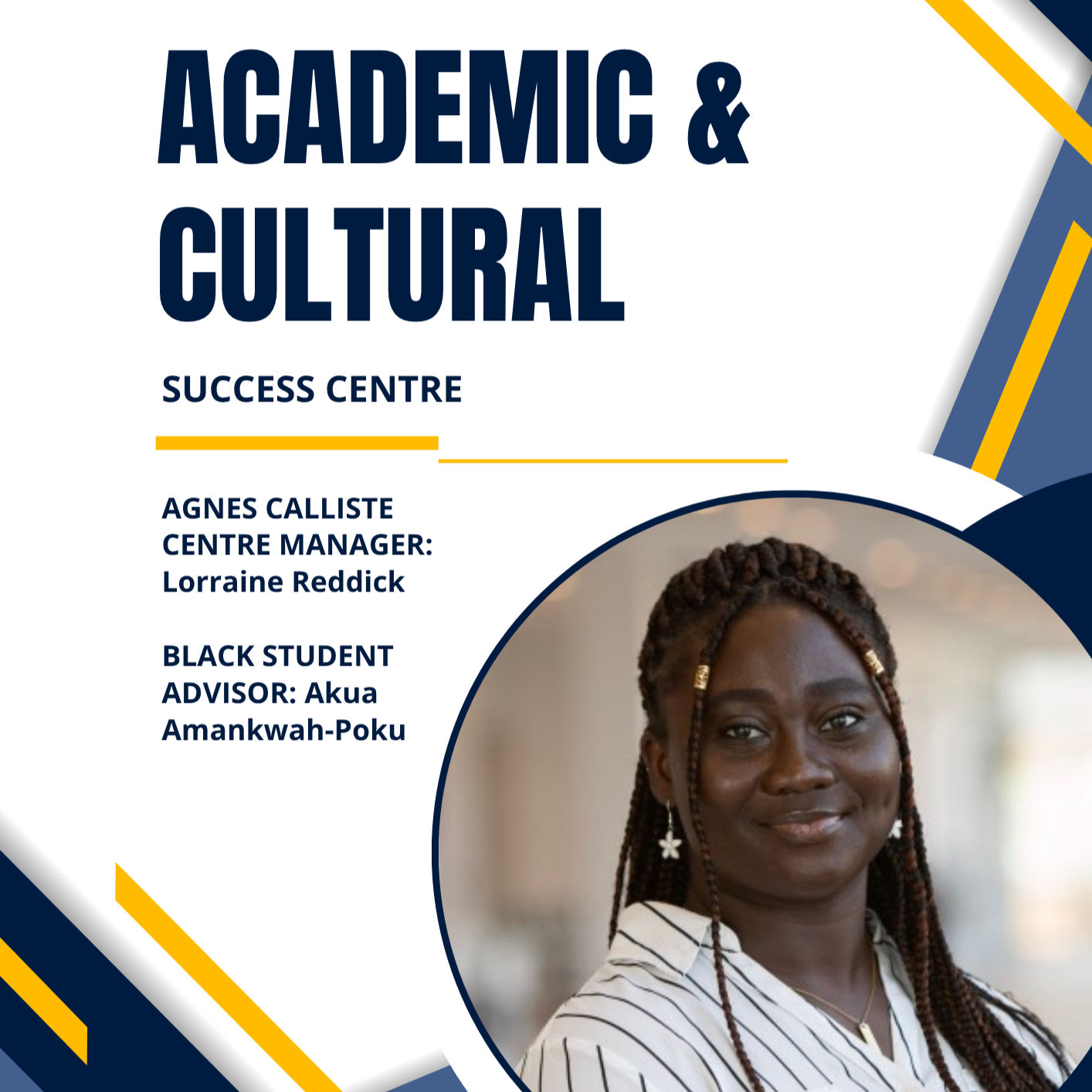 Academic and Cultural Success Centre with Black Student Advisor Akua Amankwah-Poku info video cover photo