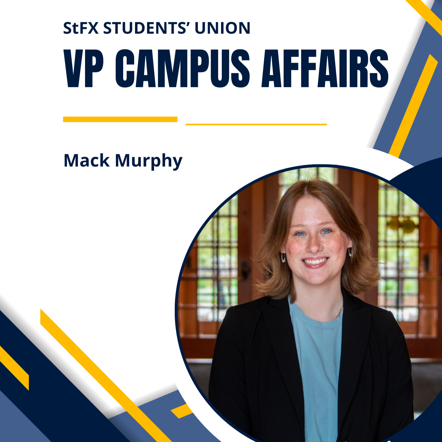 StFX Students' Union, VP Campus Affairs Mack Murphy info video cover photo
