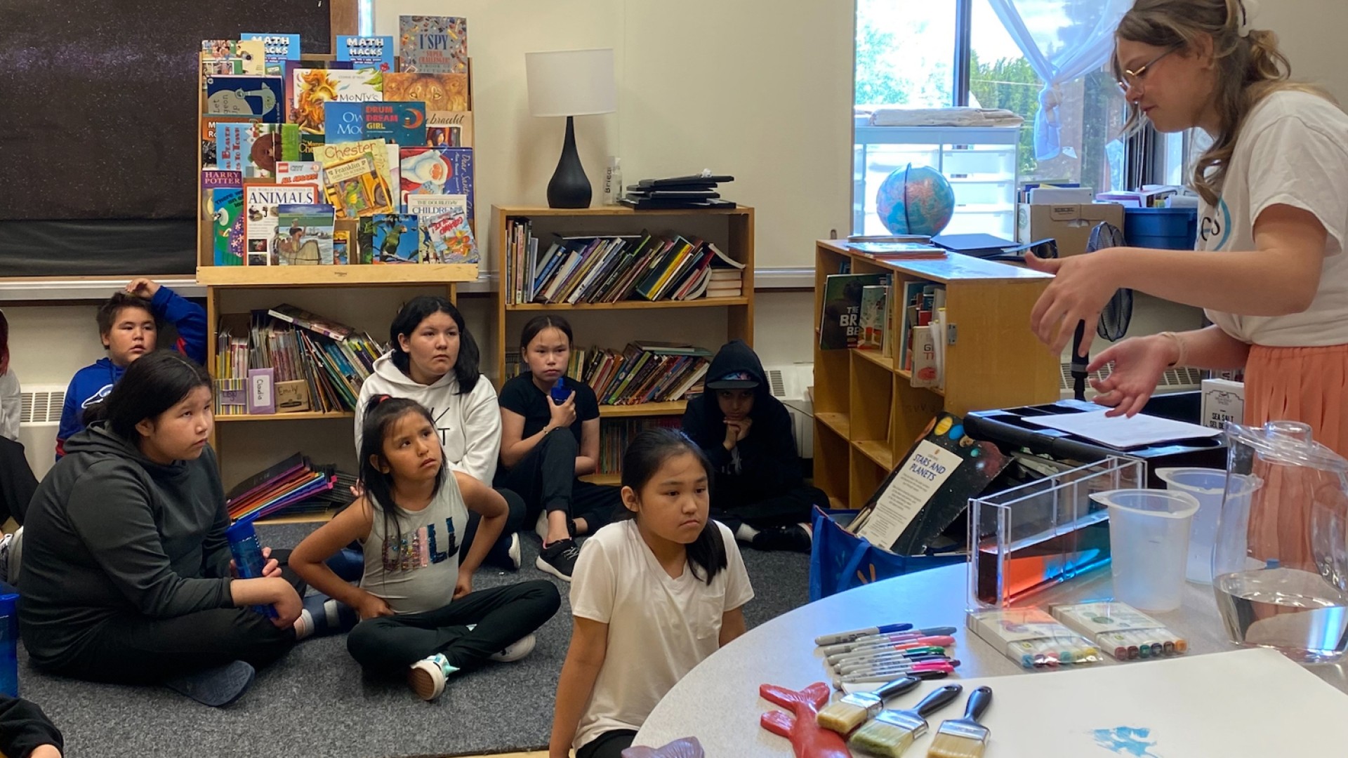 Victoria Tweedie-Pitre teaching students