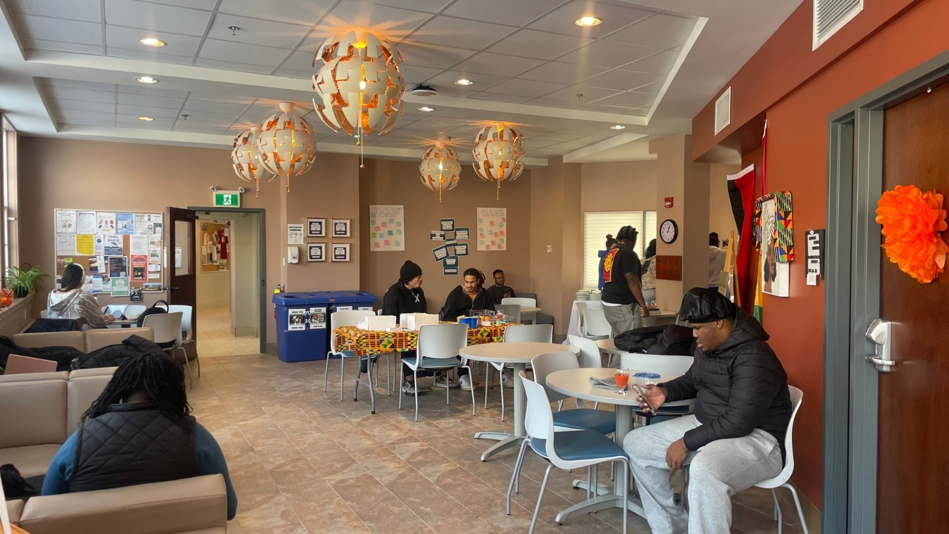 Students at Dr. Agnes Calliste Academic and Cultural Centre