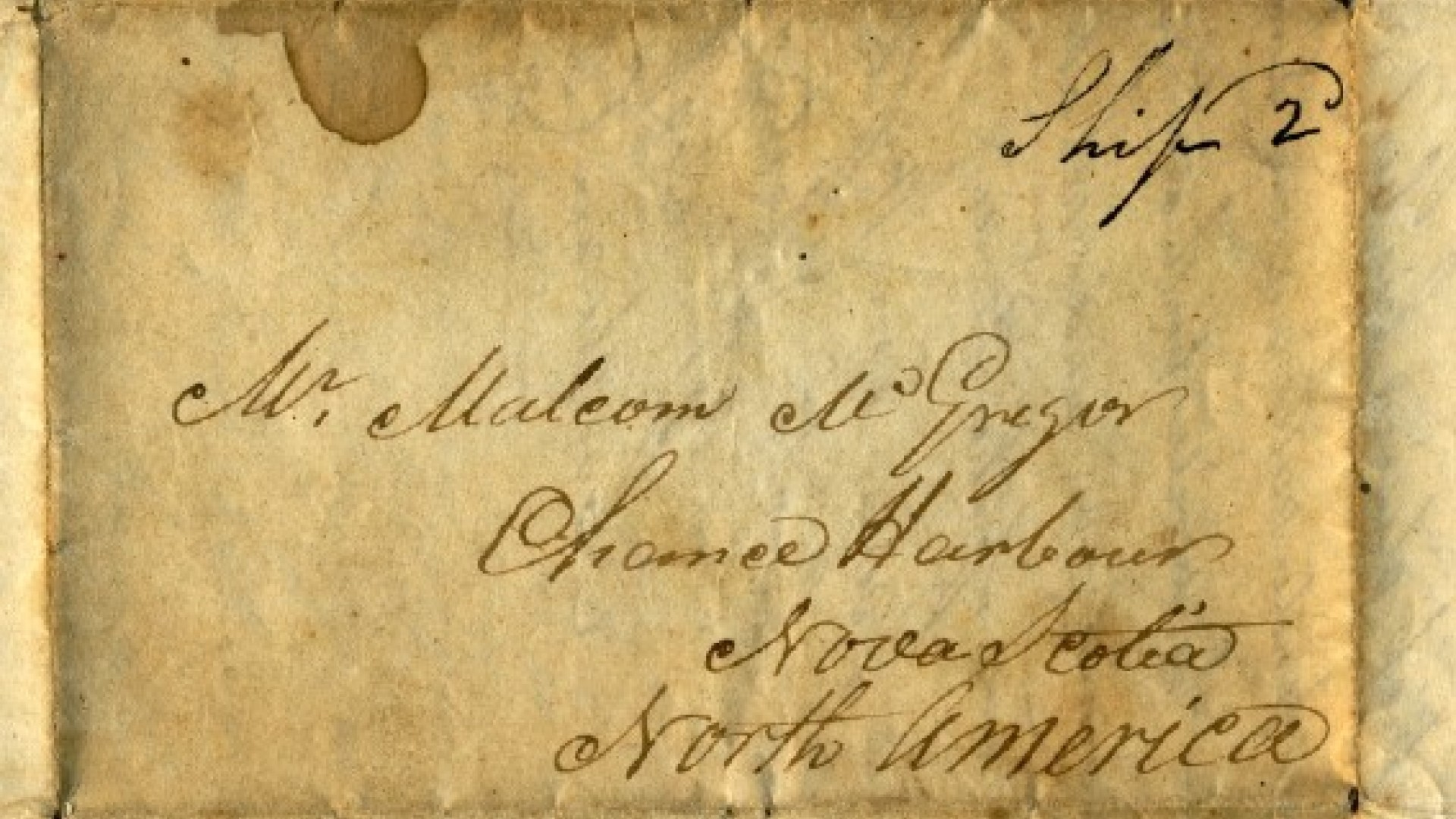 Mr. Malcom McGregor, Chance Harbour, Nova Scotia, North America