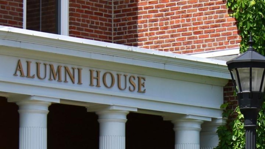 Outside of Alumni House