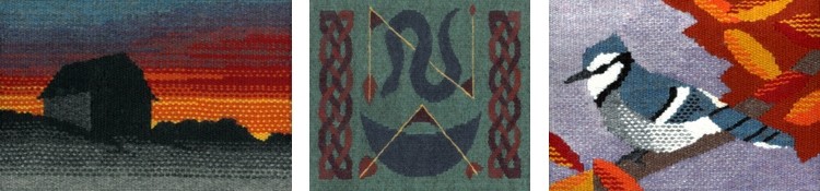 3 weaving artworks