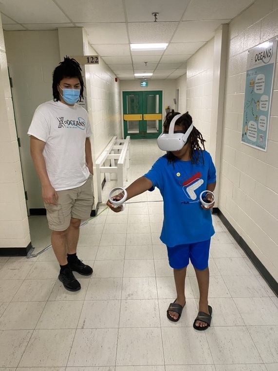 School Students on Virtual Reality