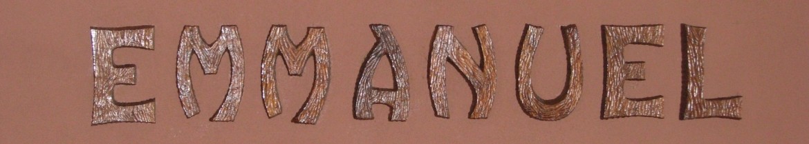 Picture of a Wall Sign that Says Emmanuel