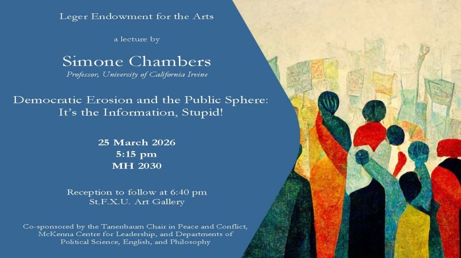 Poster advertising Dr. Chambers talk on Wednesday, 25 March @ 5:15 pm