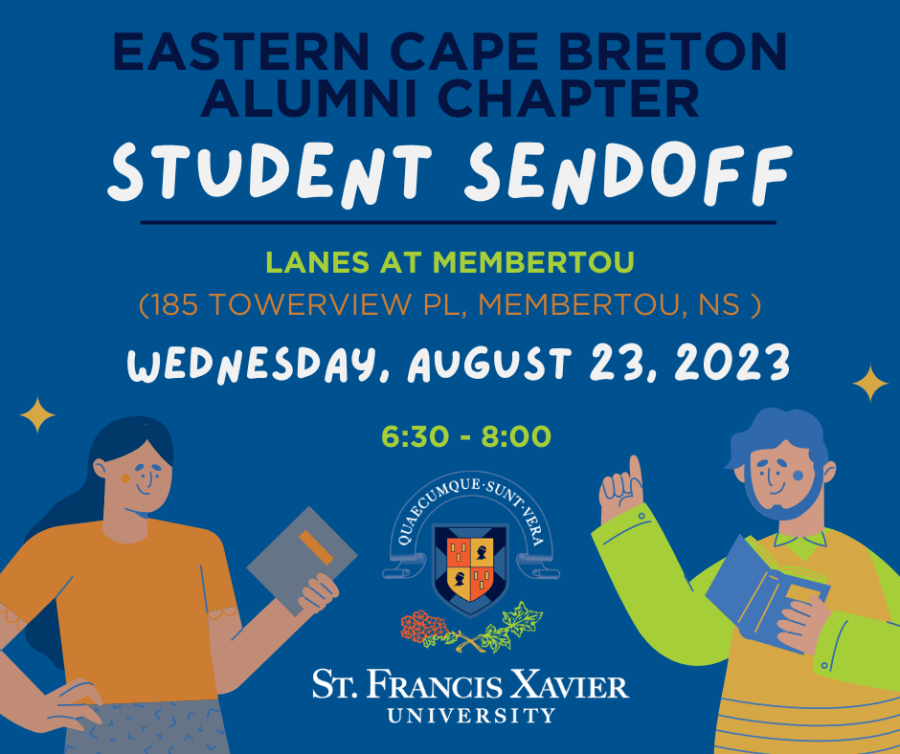 Poster for Alumni Eastern Cape Breton Student Sendoff