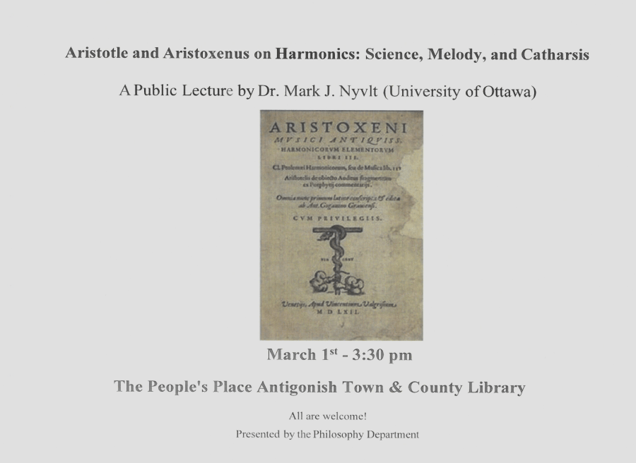 Poster for a Philosophy Lecture