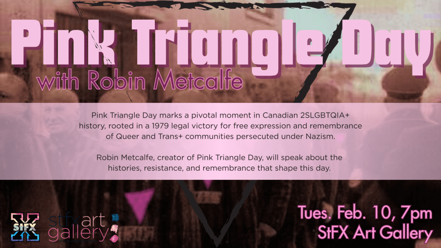Pink triangle day - a talk by Robin Metcalfe