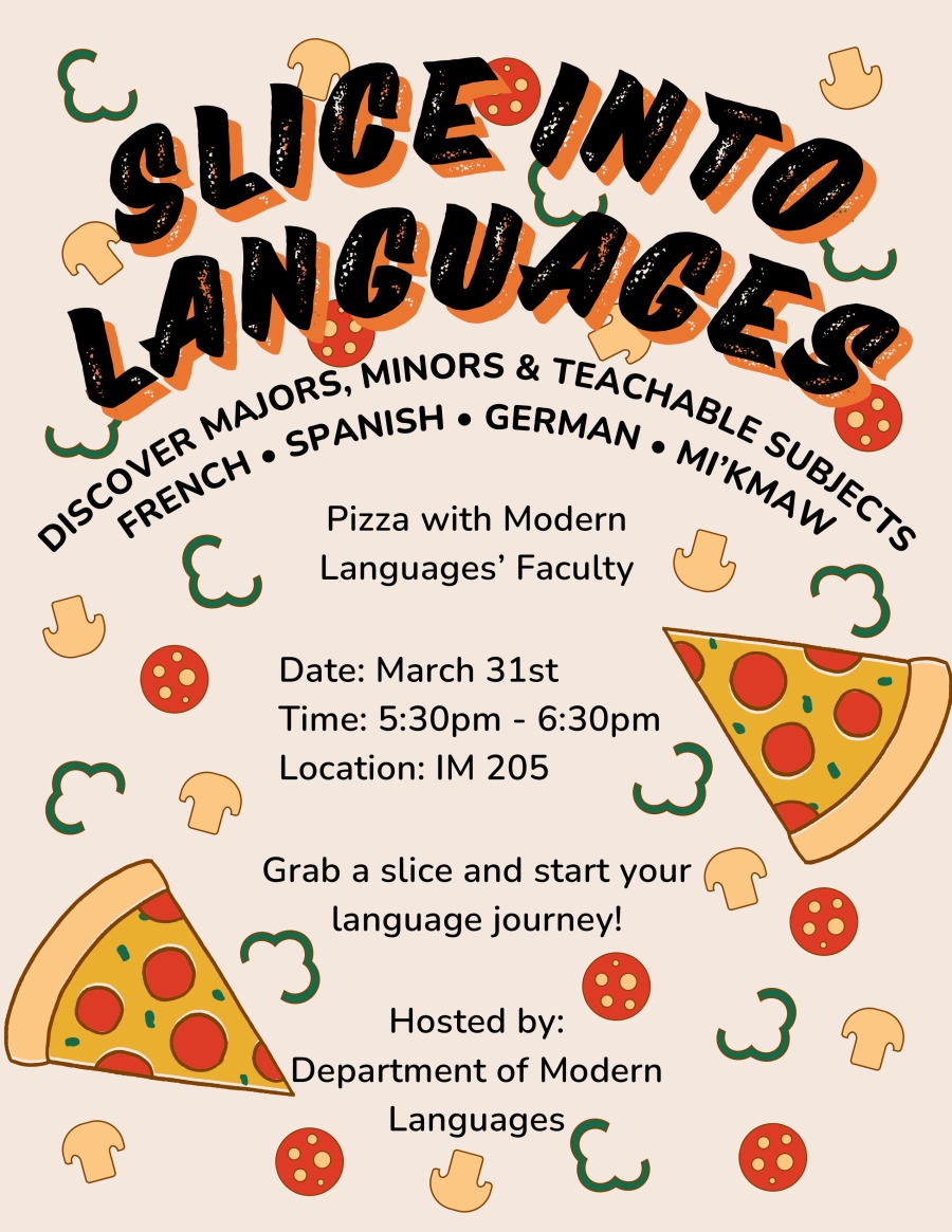 Modern Languages - Pizza Party Flyer