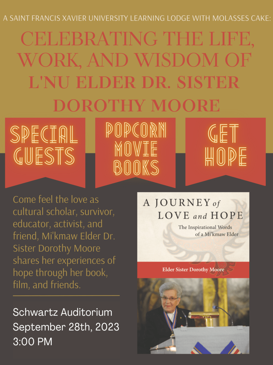 Learning Lodge Celebrating L'nu Elder Dr. Sister Dorothy Moore