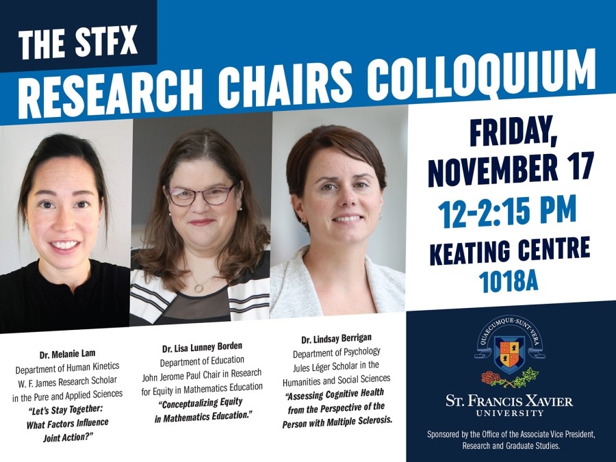 StFX Research Chairs Colloquium