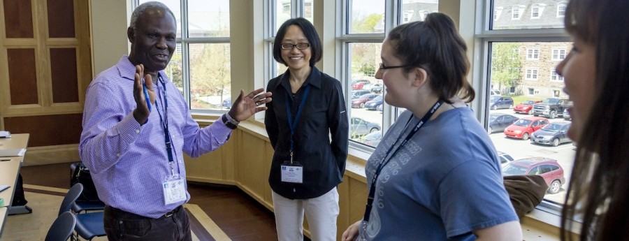 Picture of an Instructor speaking to students