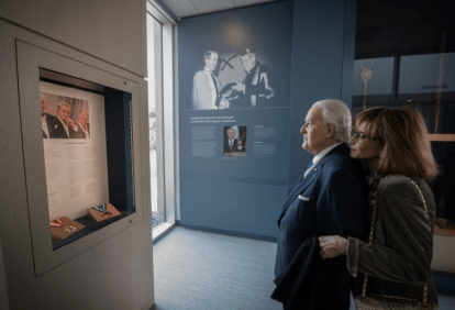 Brian and Mila Mulroney in Mulroney Hall