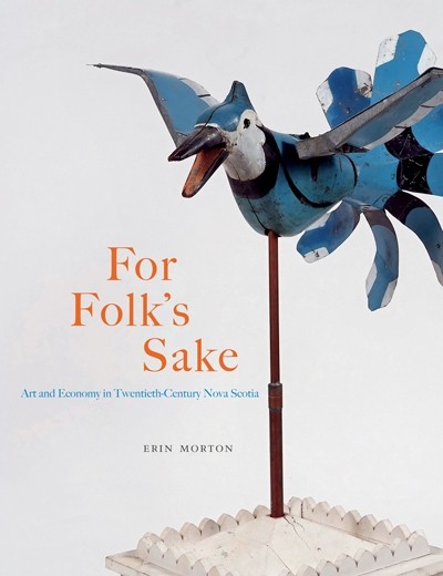 Cover of book: For Folk's Sake by Erin Morton featuring text and image of crafted bird