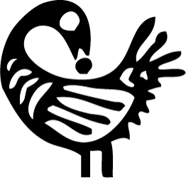Graphic image of a bird