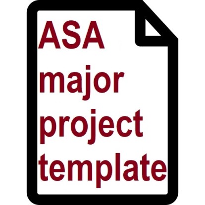 ASA major project template thumbnail