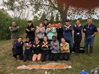 Group Picture of Participants of the River Restoration Field Trip