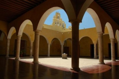 sun-lit center of a building